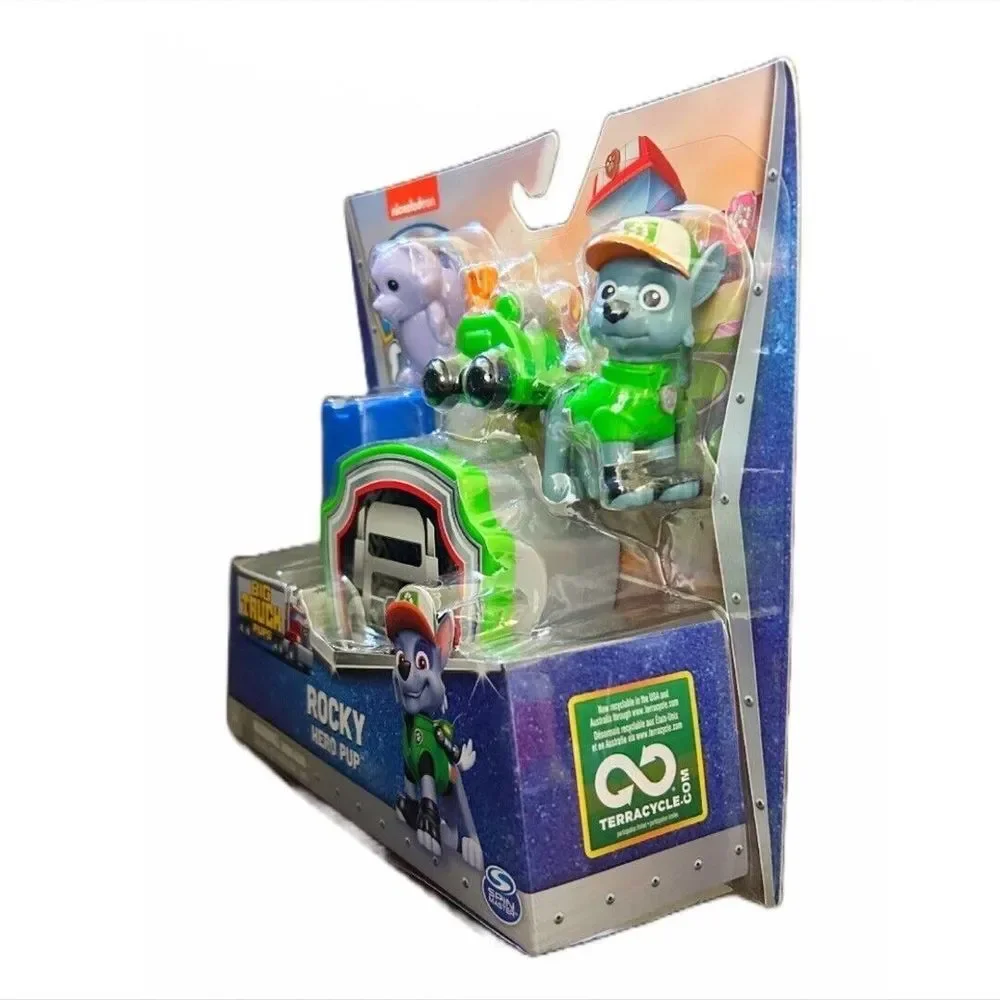 Paw Patrol Big Truck Pups Rocky Action Figure with Clip-on Rescue Drone & Friend